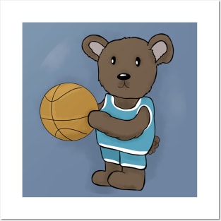 Basketball bear Posters and Art